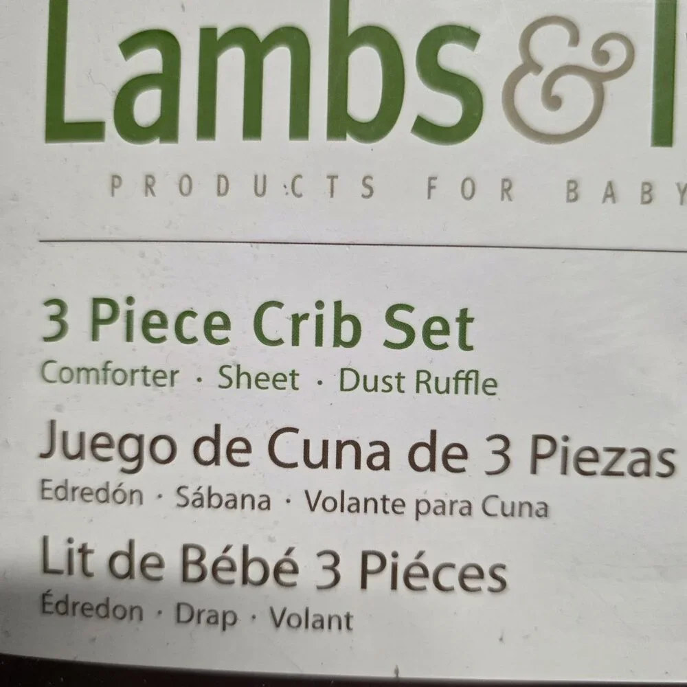 New Lambs & Ivy Hopscotch Jungle 3 Piece Bedding Crib Set for Baby Crib
